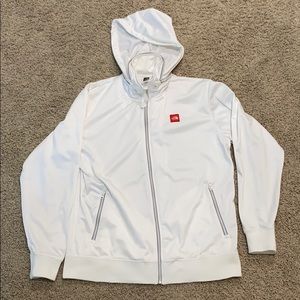 Men’s The North Face White Full Zip Hoodie Jacket
